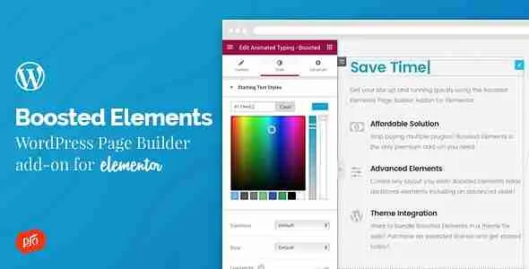 Boosted Elements WordPress Page Builder Add-on for Elementor
