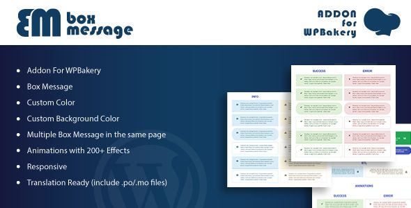Box Message - Addons for WPBakery Page Builder WordPress Plugin 1 Box Message Addons for WPBakery WordPress Plugin