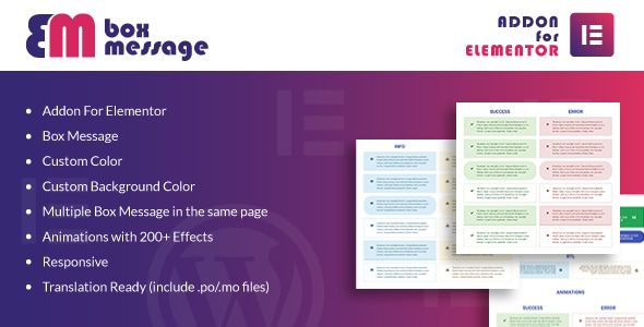 Box Message for Elementor WordPress Plugin 1 Box Message for Elementor WordPress Plugin