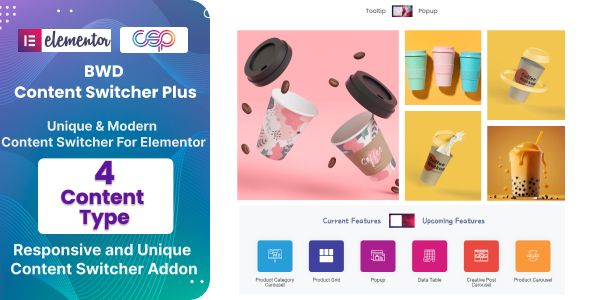 BWD Content Switcher Plus for Elementor WordPress Plugin