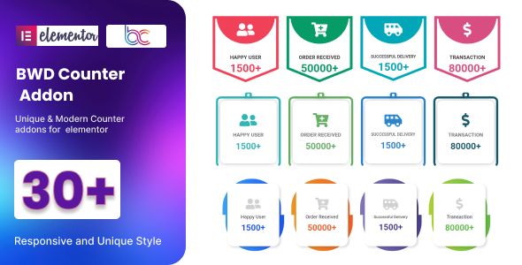 BWD Counter addon for Elementor WordPress Plugin