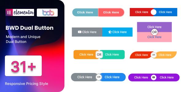 BWD Dual Button for Elementor WordPress Plugin