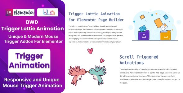Trigger Lottie Animation for Elementor WordPress Plugin