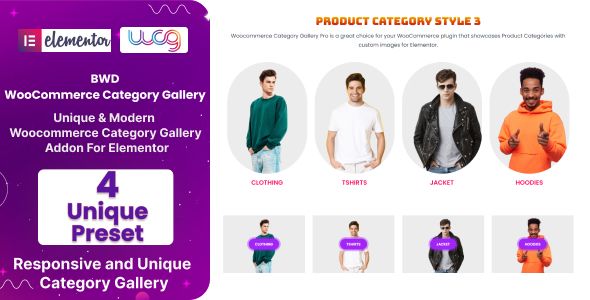 BWD WooCommerce Category Gallery for Elementor WordPress Plugin
