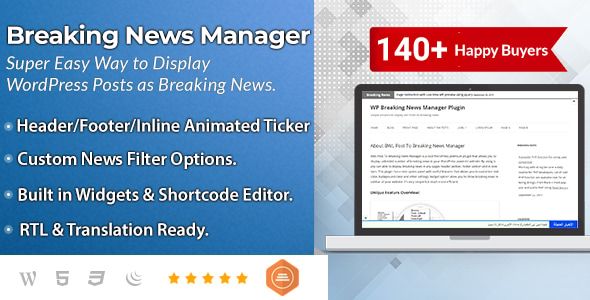 BWL Post To Breaking News Manager WordPress Plugin