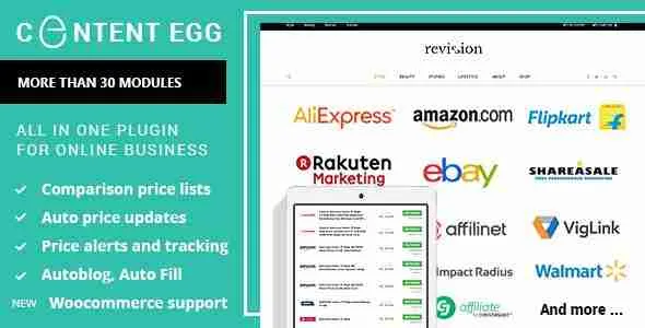 Content Egg - all in one plugin for Affiliate, Price Comparison, Deal sites 1 Content Egg WordPress Plugin