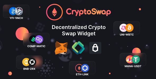 Crypto Swap – Cryptocurrency Exchange Script and Widget on Ethereum Blockchain 1 Crypto Swap WordPress Plugin