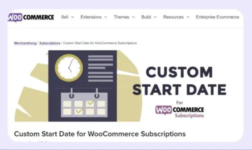 Custom Start Date for WooCommerce Subscriptions WordPress Plugin