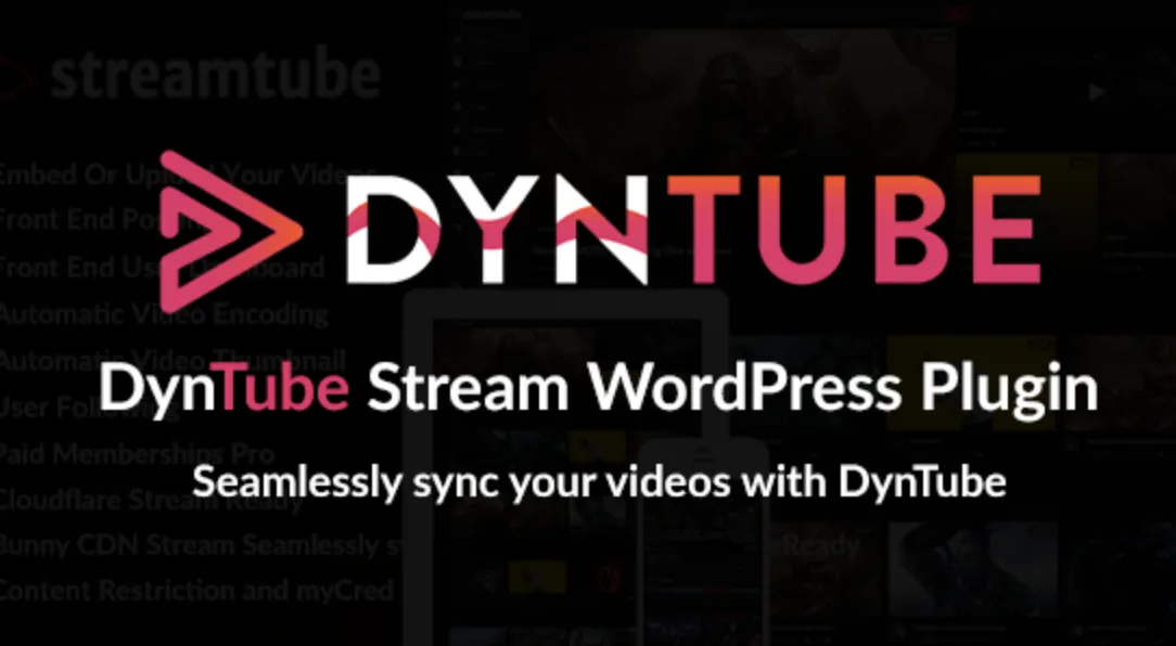 DynTube Stream WordPress Plugin 1 DynTube Stream WordPress Plugin