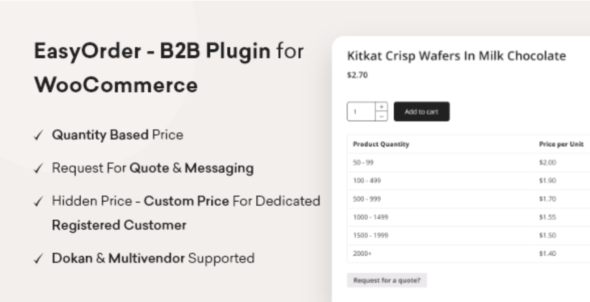 EasyOrder - B2B Plugin for WooCommerce 1 Easy Order - B2B Plugin for WooCommerce