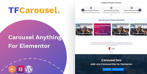 Elementor Carousel - Create slider with any addon, widget 1 Elementor Carousel WordPress Plugin