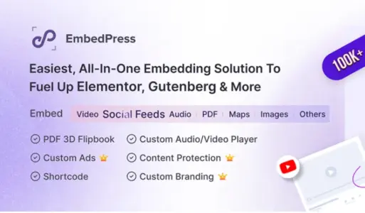 Embed Press Pro WordPress Embed Plugin