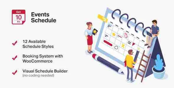 Events Schedule - WordPress Events Calendar Plugin 1 Events Schedule WordPress Plugin