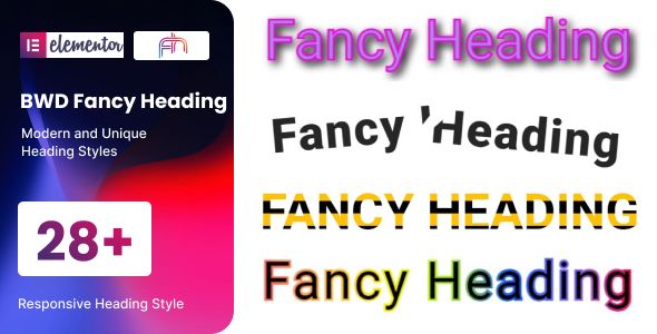 Fancy Heading addon for elementor 1 Fancy Heading addon for Elementor WordPress Plugin