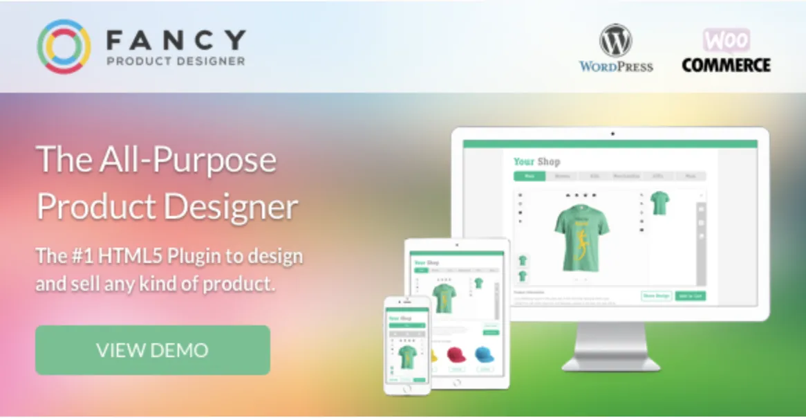 Fancy Product Designer | WooCommerce WordPress 1 Fancy Product Designer WordPress Plugin