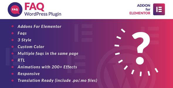 Faq for Elementor WordPress Plugin 1 Faq for Elementor WordPress Plugin
