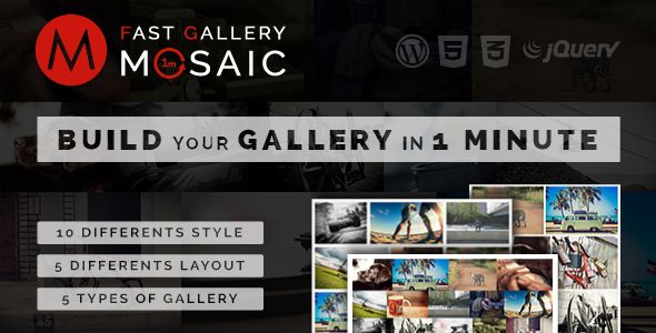 Fast Gallery Mosaic - Wordpress Plugin 1 Fast Gallery Mosaic WordPress Plugin