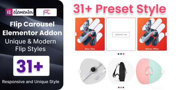 Flip Carousel Addon For Elementor 1 Flip Carousel Elementor Addon