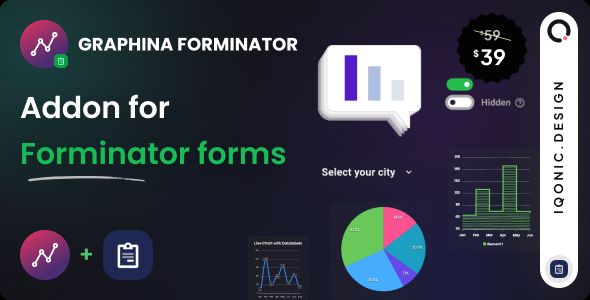 Graphina Forminator (Add-on) 1 Graphina Forminator add-on for Forminator forms WordPress Plugin
