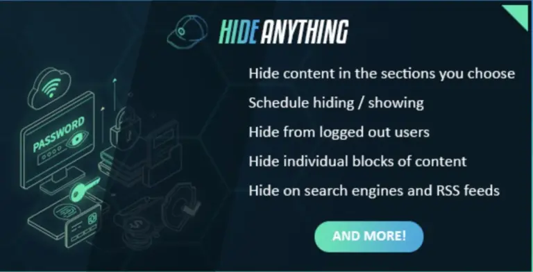 Hide Anything WordPress Plugin