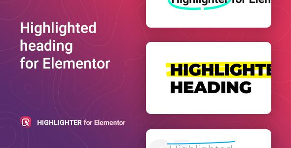 Highlighter – Highlighted heading for Elementor 1 Highlighter for Elementor WordPress Plugin