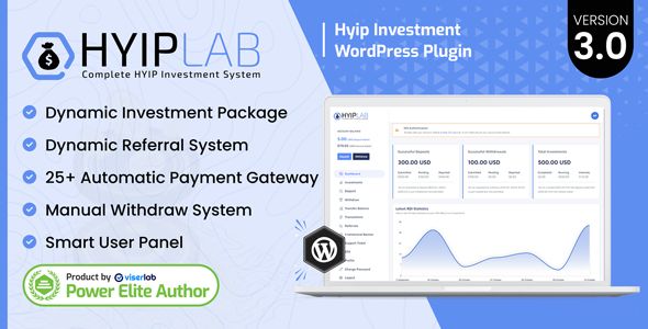 HYIPLab – HYIP Investment WordPress Plugin 1 HYIPLab – HYIP Investment WordPress Plugin
