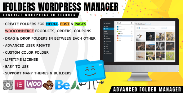 iFolders - Ultimate Folder Organizer for Media Library, Pages, Posts and Users 1 i Folders WordPress Plugin