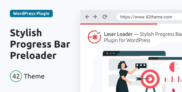 Laser Loader — Stylish Progress Bar Preloader 1 Laser Loader Stylish Progress Bar Preloader WordPress Plugin