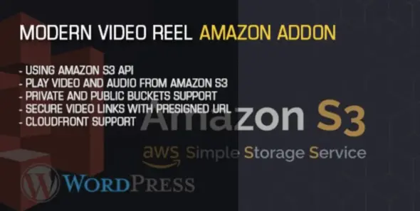 Modern Video Reel Amazon Add On WordPress Plugin