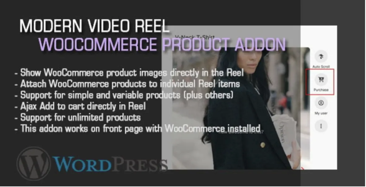 Modern Video Reel WooCommerce Product AddOn 1 Modern Video Reel Woo Commerce Product Add On WordPress Plugin