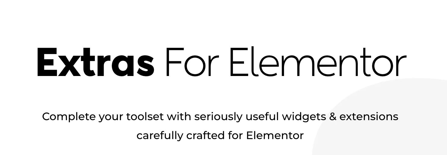 NAMOGO - Extras For Elementor 1 Namogo Extras For Elementor WordPress Plugin