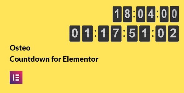 Osteo Countdown for Elementor 1 Osteo Countdown for Elementor WordPress Plugin