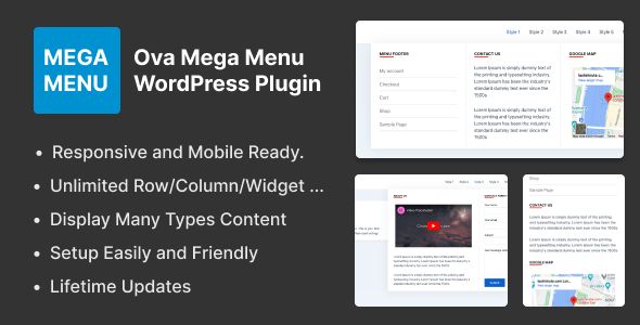 Ova Mega Menu WordPress Plugin 1 Ova Mega Menu WordPress Plugin