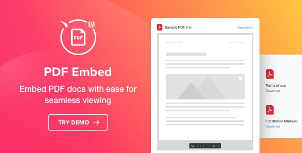 PDF Embed - WordPress PDF Viewer plugin 1 PDF Embed WordPress Plugin