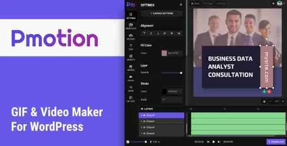 Pmotion - Animated GIF and Video Maker For WordPress 1 Pmotion WordPress Plugin