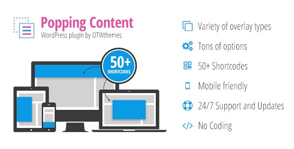 Popping Content for WordPress 1 Popping Content WordPress plugin