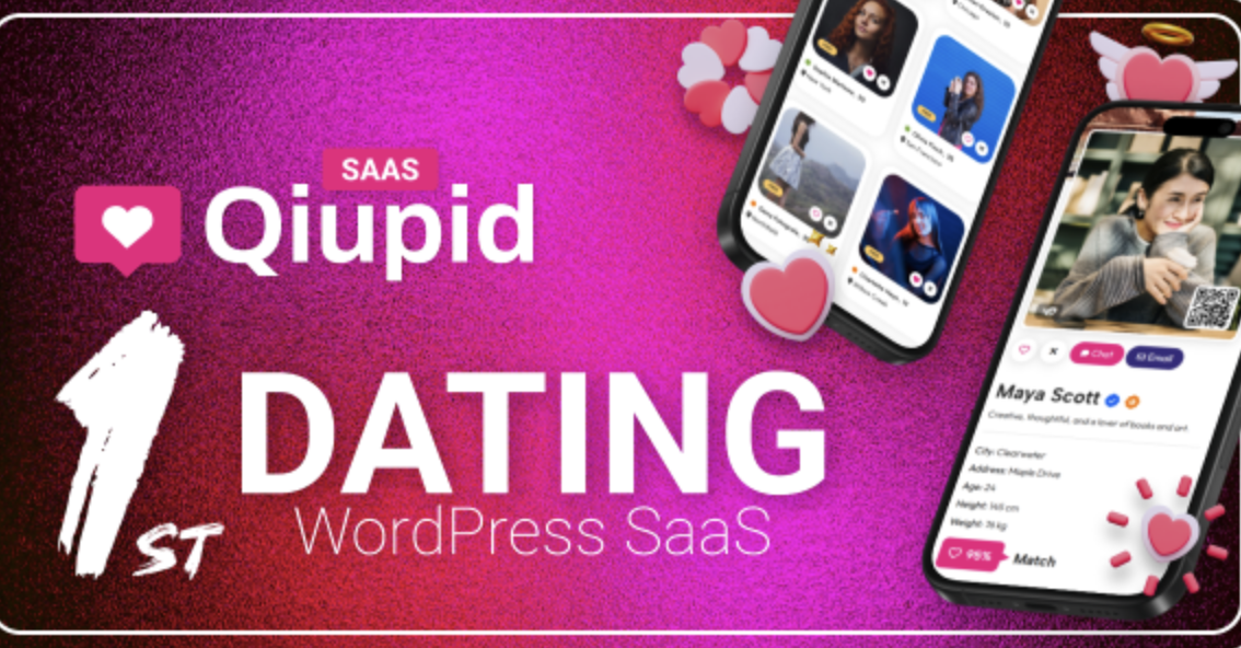 Qiupid - Matchmaking & Dating WordPress SaaS 1 Qiupid Matchmaking & Dating WordPress SaaS