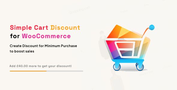 Simple Cart Discount for WooCommerce - Discount for Minimum Purchase 1 Simple Cart Discount for WooCommerce WordPress Plugin