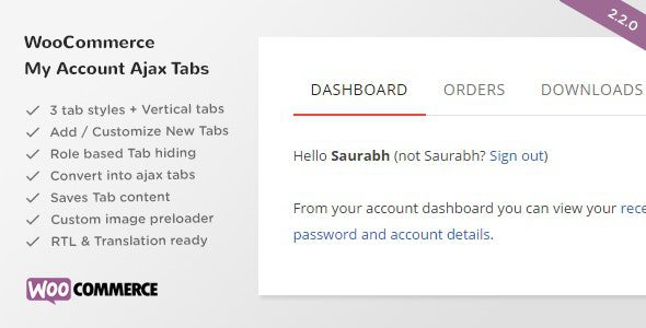 SS WooCommerce Myaccount Ajax Tabs 1 WooCommerce My Account Ajax Tabs WordPress Plugin