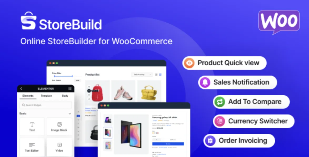 StoreBuild - Elementor Addon for WooCommerce Store Builder 1 StoreBuild WooCommerce Elementor addon WordPress plugin