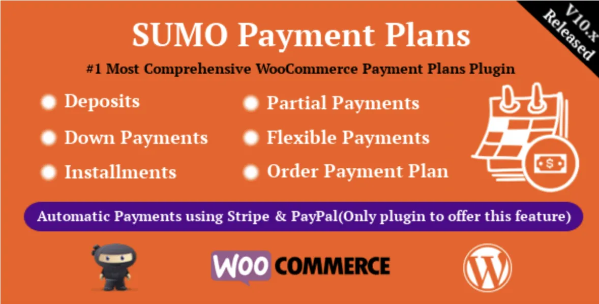 SUMO WooCommerce Payment Plans - Deposits, Down Payments, Installments, Variable Payments etc 1 SUMO Payment Plans WordPress Plugin