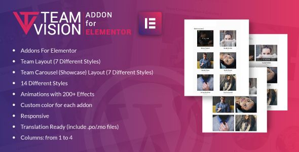 Teamvision for Elementor WordPress Plugin 1 Teamvision for Elementor WordPress Plugin