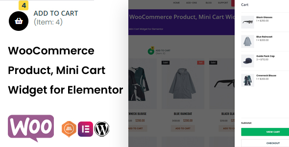TFMiniCart&Product - WooCommerce Product, Mini Cart Widget for Elementor 1 WooCommerce Product, Mini Cart Widget for Elementor