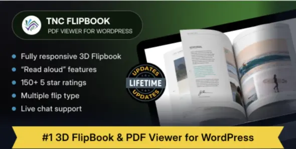 TNC Flip Book PDF viewer for WordPress