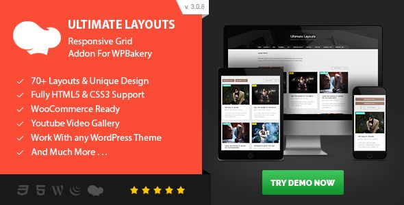 Ultimate Layouts - Responsive Grid & Youtube Video Gallery - Addon For WPBakery Page Builder 1 Ultimate Layouts Responsive Grid & Youtube Video Gallery WordPress Plugin