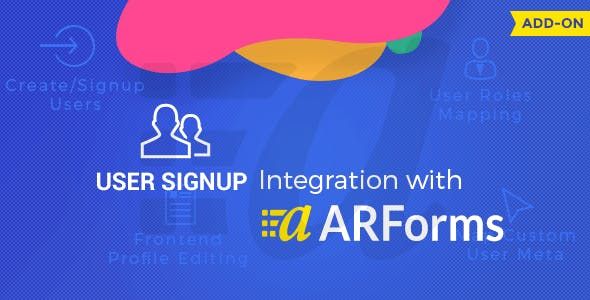 User Signup for Arforms 1 User Signup for Arforms WordPress Plugin