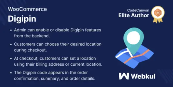 Webkul Digipin for WooCommerce WordPress Plugin