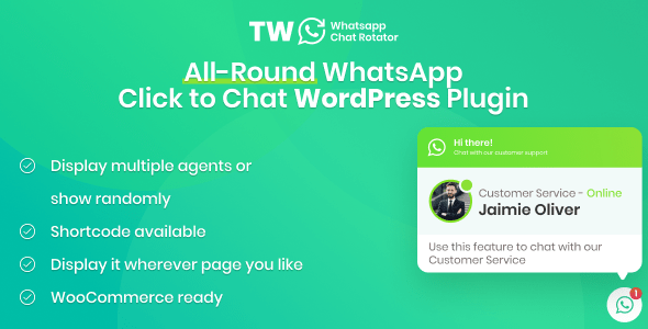 WhatsApp Chat for WordPress and WooCommerce 1 Whats App Chat for WordPress and Woo Commerce