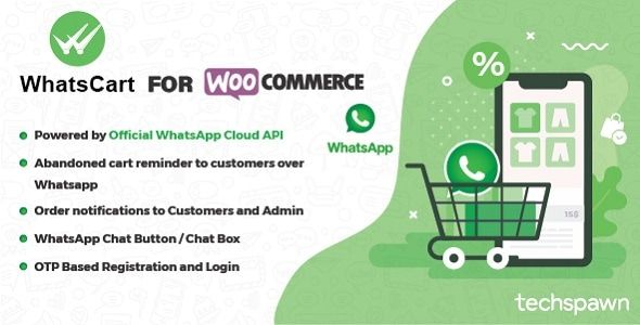 WhatsCart – Whatsapp Abandoned Cart Recovery, Order Notifications, Chat Box, OTP for WooCommerce 1 Whats Cart for WooCommerce WordPress Plugin