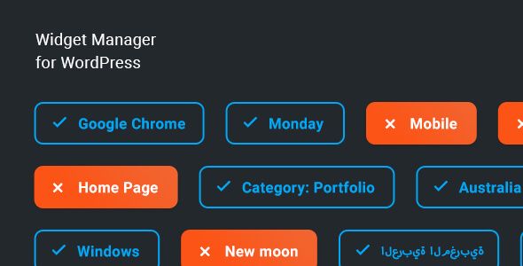 Widget Manager – WordPress widgets management system 1 Widget Manager for WordPress